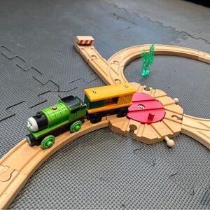 Thomas Wooden Train Set with Tracks and Trains